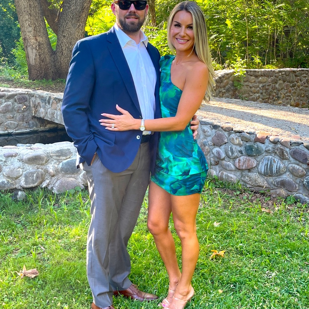 One shoulder mini dress